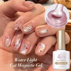 Water Light Cat Magnetic Gel Polish Polka Dots 10ml -Born Pretty Salon 58465 bodian 3