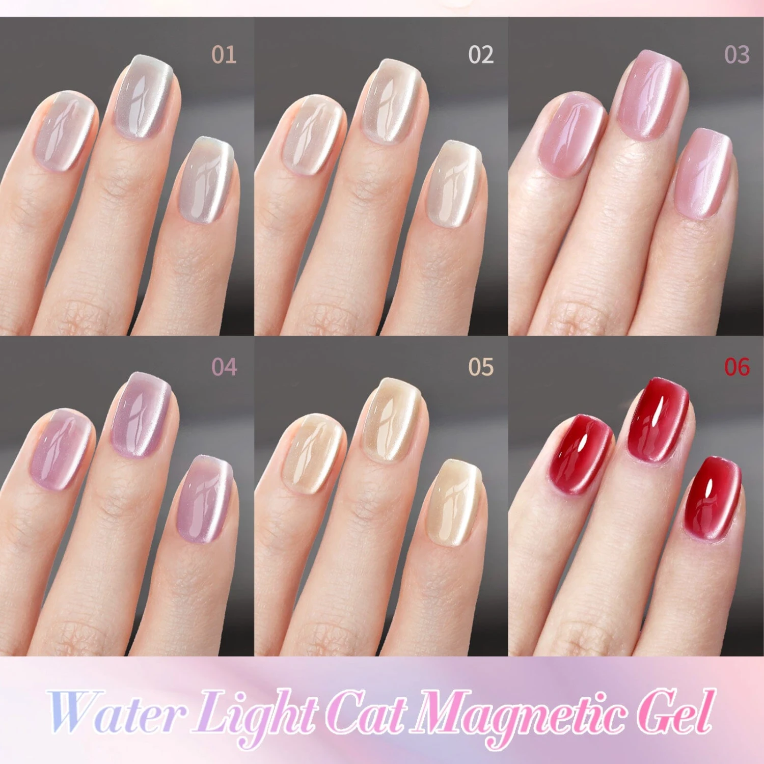 6 Colors Water Light Cat Magnetic Gel 7ml 7 6 Colors Water Light Cat Magnetic Gel 7ml - Image 7