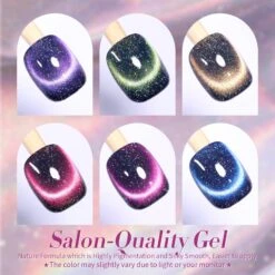 6 Colors 9D Iridescent Reflective Cat Magnetic Gel 7ml -Born Pretty Salon 58506 ZI 1 69725e75 3362 4403 860f 6de2061bfd6d