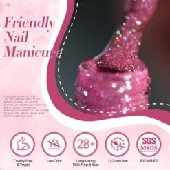 6 Colors Pink Reflective Glitter Gel Polish Set 7ml -Born Pretty Salon 58618 ZI 7 89fbf8ed b358 40ab 9ed5 37c28d61928a