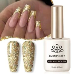 Hema-Free Gold Glitter Gel Polish #21 15ml -Born Pretty Salon 58739 21zhutu 2 3fb5e428 f64b 42bc 8083 598ffa1ee156