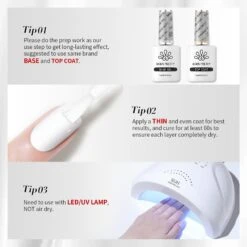 White Hema-Free Color Gel Polish #02 15ml -Born Pretty Salon 58739 2 ZI 7