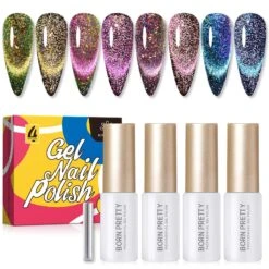 4 Colors 9D Flakies Reflective Cat Magnetic Gel 5ml -Born Pretty Salon 58755ZHU 1 1bc5cec7 b252 4756 bdd7 f4a64a6ac13f