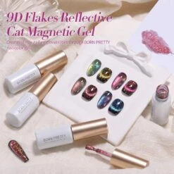 4 Colors 9D Flakies Reflective Cat Magnetic Gel 5ml -Born Pretty Salon 58755 ZI 8 bc419122 3d46 4e7a 836d 262debb9c539