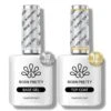 2 Bottles Base Gel Super Top Coat Set 15ml