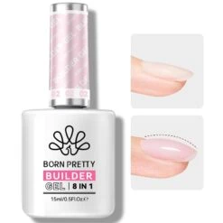Pink 8 In 1 Builder Gel BG02 15ml -Born Pretty Salon 58780 2 ZHU 2