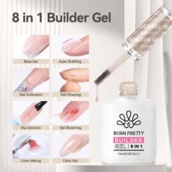 Nude 8 In 1 Builder Gel BG04 15ml -Born Pretty Salon 58780 4 ZI 1
