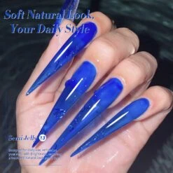 Blue Hema-Free Semi Jelly Gel Polish #13 15ml -Born Pretty Salon 58861 ZI 1