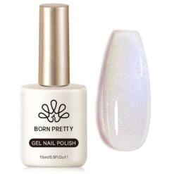 Hema-Free Blue Pearly Glitter Jelly Gel Polish #11 15ml