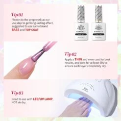 Pink Hema-Free Glitter Jelly Gel #16 15ml -Born Pretty Salon 58869 ZI 7