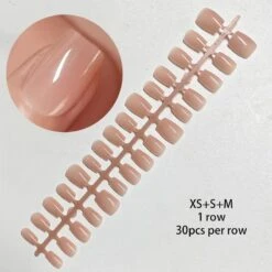 No Brand 30pcs 15 Sizes Short Square Blush Gradient False Nail Tips Press On Nails -Born Pretty Salon 58925 SXA 3