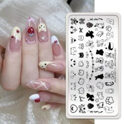 BESTFRIENDS-N01 Nail Stamping Plate