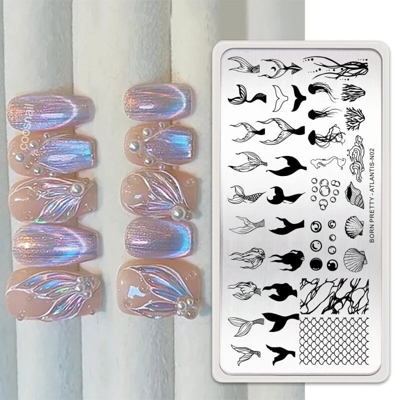 ATLANTIS-N02 Nail Stamping Plate 2 ATLANTIS-N02 Nail Stamping Plate - Image 2