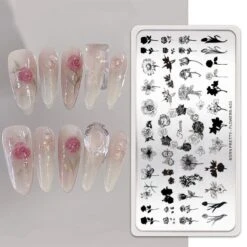 FLOWERS-N03 Nail Stamping Plate -Born Pretty Salon 58937 3 zishuxing 3 9e50b947 6fd6 464f 9e3d 2bda860ef3cf
