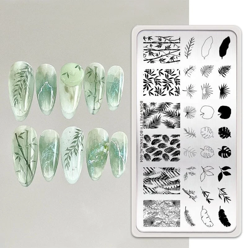 BOTANICAL-N04 Nail Stamping Plate 2 BOTANICAL-N04 Nail Stamping Plate - Image 2