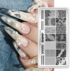 BRIDAL-N05 Nail Stamping Plate -Born Pretty Salon 58937 5 zishuxing 2 10eafd37 4110 4893 bce2 ddcc2b6cef7b