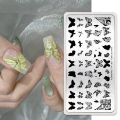 BUTTERFLIES-N08 Nail Stamping Plate -Born Pretty Salon 58937 8 zishuxing 5 e5f8eecf bb56 4583 95c0 850a1149dc64