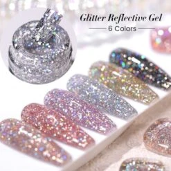 Glitter Reflective Gel Polish SZ10 Dream Star 10ml -Born Pretty Salon 59025 ZHUA 5 2