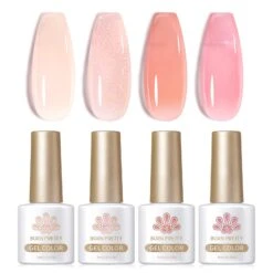 4 Colors Floral Hush Milky Jelly Gel 7ml