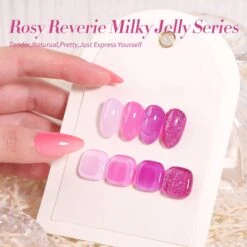 4 Colors Rosy Reverie Milky Jelly Gel 7ml -Born Pretty Salon 59043 ZI 6 eeadbb10 825e 459c 82c9 465a45868a2f