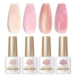4 Colors Soft Bean Milky Jelly Gel 7ml