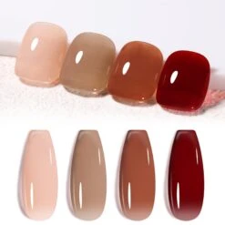 4 Colors Autumn Ember Milky Jelly Gel Set 7ml -Born Pretty Salon 59046 ZHU 2 13d30221 5223 4a0a b0f1 449524759f2d