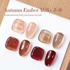 4 Colors Autumn Ember Milky Jelly Gel Set 7ml -Born Pretty Salon 59046 ZI 6 31bfcfa7 48fb 4769 89ce 5ff81cd8a689