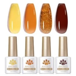 4 Colors Harvest Hues Milky Jelly Series Gel Set 7ml