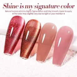 4 Colors Nude Jelly Gel Polish Amber Mocha 5ml -Born Pretty Salon 59060 ZI 1