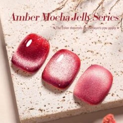 4 Colors Nude Jelly Gel Polish Amber Mocha 5ml -Born Pretty Salon 59060 ZI 5