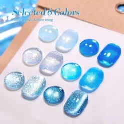 6 Colors Gel Polish Blue Stars Mixed Set 7ml -Born Pretty Salon 59071 ZI 2 9ad4674a 4a6b 4fb9 acfa 3425efca5442