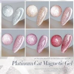 6 Colors Platinum Cat Magnetic Gel Polish Set 7ml -Born Pretty Salon 59084 ZI 1 4ba53251 fd46 496e 97aa 1c1458798179