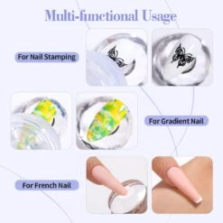 3pcs BORN PRETTY Clear Jelly Nail Stamper Kit -Born Pretty Salon 59121 ZI 5