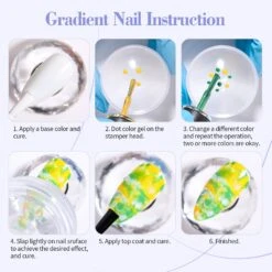 3pcs BORN PRETTY Clear Jelly Nail Stamper Kit -Born Pretty Salon 59121 ZI 8