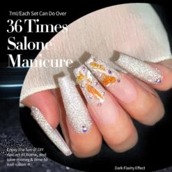 6 Colors Reflective Glitter Gel Polish Set 7ml -Born Pretty Salon 59186 ZI ed7c8f98 bafa 4140 8ca7 68f34a3ce397
