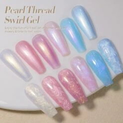 6 Colors White Pink Pearl Thread Swirl Gel Polish Set 7ml -Born Pretty Salon 59196 ZI 5 2eaae0d5 2f23 45ed b4b7 6ab4d67179bc