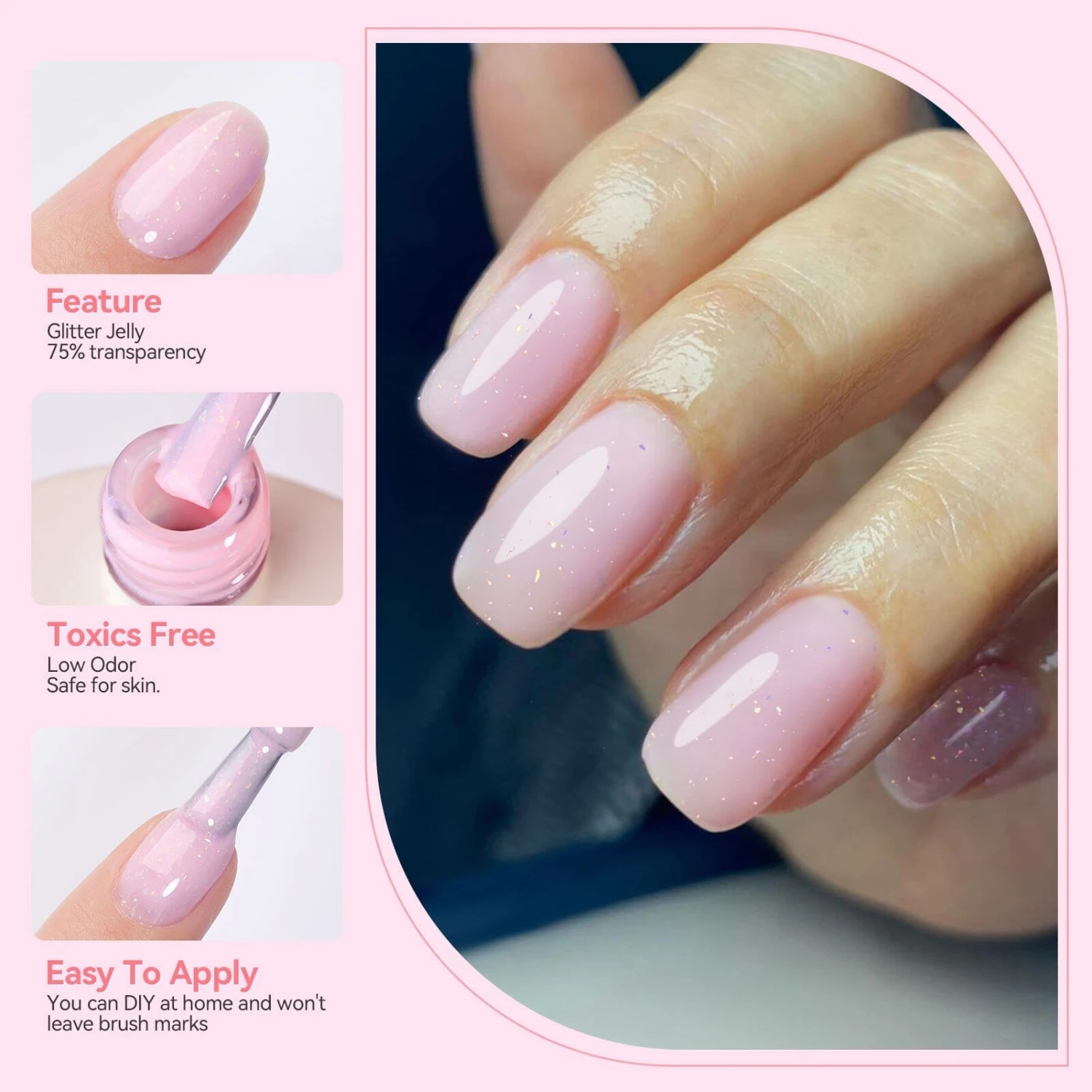 Hema-Free Glitter Jelly #18 15ml 4 Hema-Free Glitter Jelly #18 15ml - Image 4