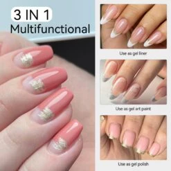 2 Bottles Platinum Gold & Silver Paint Gel 8ml -Born Pretty Salon 59212 ZI 4 e4534ae6 e19c 427c a16a c121199bfdc0