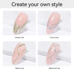 2 Bottles Platinum Gold & Silver Paint Gel 8ml -Born Pretty Salon 59212 ZI 5 9d65eef2 302c 4831 9057 cc3dfcad0ae1