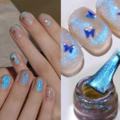 Auroras Cat Magnetic Gel Polish MY90 Angel Tears 10ml -Born Pretty Salon 59222 1 ZI 1