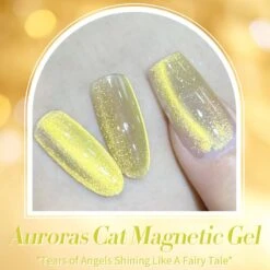 Auroras Cat Magnetic Gel Polish MY92 Angel Tears 10ml -Born Pretty Salon 59222 3 ZI 2