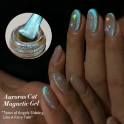 Auroras Cat Magnetic Gel Polish MY93 Angel Tears 10ml -Born Pretty Salon 59222 4 ZI 2