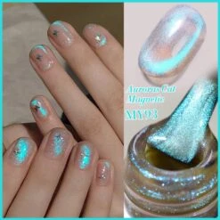 Auroras Cat Magnetic Gel Polish MY93 Angel Tears 10ml -Born Pretty Salon 59222 4 ZI 3