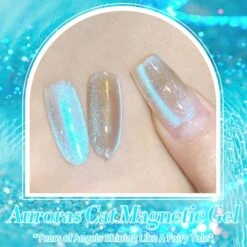 Auroras Cat Magnetic Gel Polish MY93 Angel Tears 10ml -Born Pretty Salon 59222 4 ZI 4