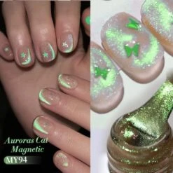 Auroras Cat Magnetic Gel Polish MY94 Angel Tears 10ml -Born Pretty Salon 59222 5 ZI 3