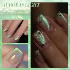Auroras Cat Magnetic Gel Polish MY94 Angel Tears 10ml -Born Pretty Salon 59222 5 ZI 4