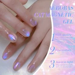 Auroras Cat Magnetic Gel Polish MY95 Angel Tears 10ml -Born Pretty Salon 59222 6 ZI 4