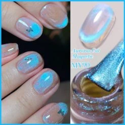 Auroras Cat Magnetic Gel Polish MY90 Angel Tears 10ml -Born Pretty Salon 59222 SXB 1 1