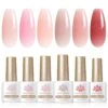 6 Colors Jelly Gel Polish Set Rose Jelly 7ml