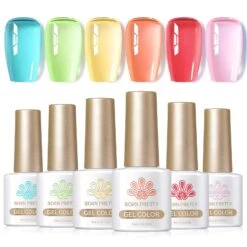 6 Colors Jelly Gel Set Sea Glass 7ml